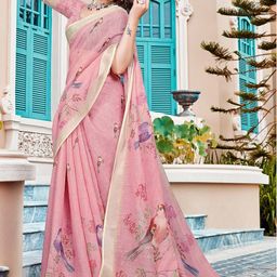 Suha Floral Pure Cotton Saree-image-80