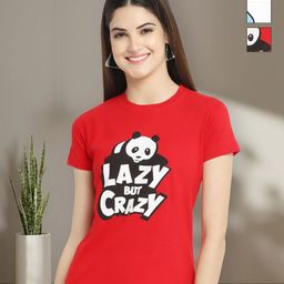 Tromko Women Typography 3 Printed Applique T-shirt-image-85