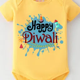 BLUSHES Infants Diwali Printed Pure Cotton Bodysuit-picture-22