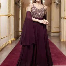 all about you Women Embroidered Maxi Dress-53