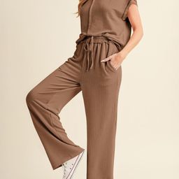 KPOP Round Neck Top With Trouser Co-Ords-picture-49