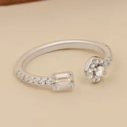 TOUCH925 Cubic Zirconia Studded Finger Ring-image-52