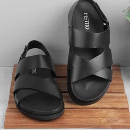 Metro Men Leather Comfort Sandals-image-98