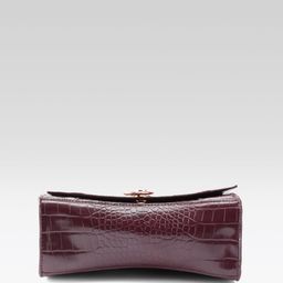 Allen Solly Croc Textured Structured Satchel Bag image 5