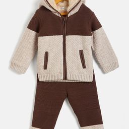 JWAAQ Kids Colourblocked Hooded Sweater With Jogger-image-63