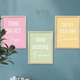 Motivational Wall Art With Frame Home Decor Wall Painting For Living Room Office Bedroom-image-77