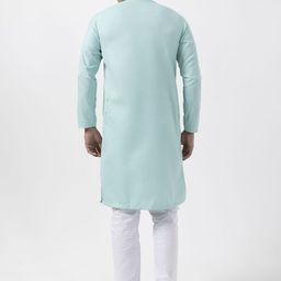 DEVOILER Men Abstract Printed Regular Kurta with Pyjamas image 4