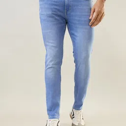 TIM PARIS Men Light Indigo Kane Skinny Ankle Fit Jeans-picture-11