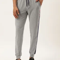 AMSWAN Men Printed Cotton Mid-Rise Joggers-image-54
