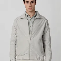 Mufti Men Spread Collar Solid Bomber Jacket-picture-45