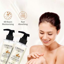 L'AVENOUR Set Of 2 Shea  Moisturizing Body Lotion With Shea Butter & Vitamin E-200 ml Each image 5