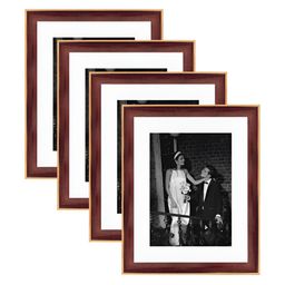 Art Street Brown & White Wood Wall Photo Frames (Pack of 4)-38