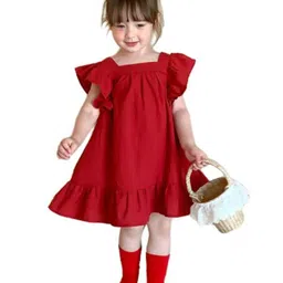 StyleCast x Revolte Girls Flutter Sleeves A-Line Dress-image-55