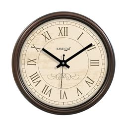 RANDOM Brown & White Printed Contemporary Analogue Wall Clock-picture-7