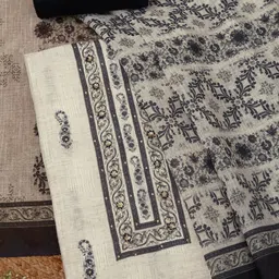 Soch Paisley Printed Linen Unstitched Dress Material-picture-32