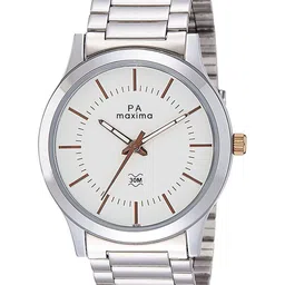 maxima Men Dial & Stainless Steel Straps Analogue Watch 36591CMGI-28