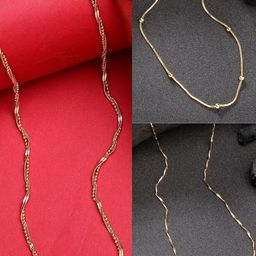 Anouk Women Pack of 3 Gold Plated Chain-picture-7