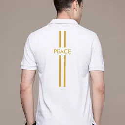 Moda Rapido Men Typography Printed Polo Collar T-shirt-image-91