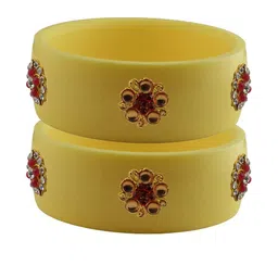 Vidhya Kangan Multi-Coloured Brass Bangles-image-79