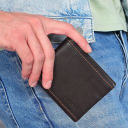 Sassora Men Embellished Leather Two Fold Wallet-45