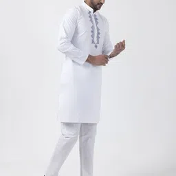 DEVOILER Men Ethnic Motifs Printed Kurta image 5