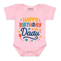 arvesa Happy Birthday Dadu Printed Romper-picture-7