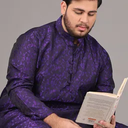 SOJANYA PLUS Men Regular Kurta with Pyjamas image 2