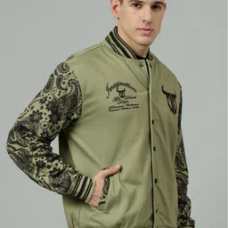 GO DEVIL Men Lightweight Outdoor Open Front Jacket with Embroidered image 4