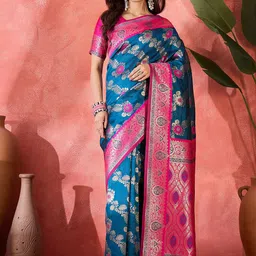 DIVASTRI Ethnic Motifs Woven Design Zari Saree-picture-8