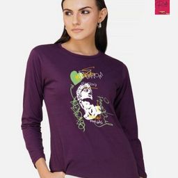 Metronaut Women 2 Printed Bio Finish Applique T-shirt-image-67