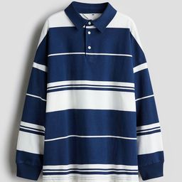 H&M Cotton Jersey Rugby Shirt-image-38