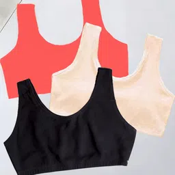 BRAAFEE Girls Pack Of 3 Non Padded Camisoles-58