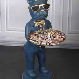 SMOKEY COCKTAIL Blue Figurine Showpiece-picture-39