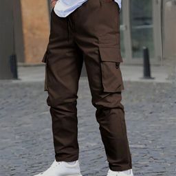 Anni Designer Men Cotton Cargo Pants-image-11