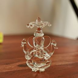 Unravel India Transparent Religious Figurine Showpiece with Chatri-image-27