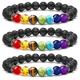 HEALINGGEMS Multicoloured Ceramic Elasticated Bracelet-image-4