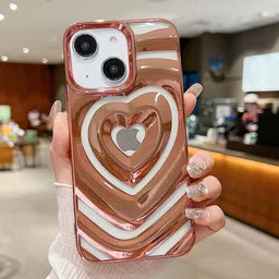 Luxury Kase Solid Printed iPhone 15 Back Case Mobile Accessories-image-90