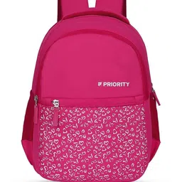 Priority Girls Printed Typography Backpack-51