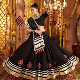 ODETTE Beads and Stones Ready to Wear Lehenga & Blouse With Dupatta-image-91
