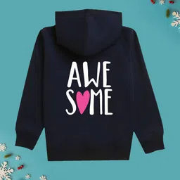 NUSYL Girls Printed Hooded Sweatshirt-picture-36