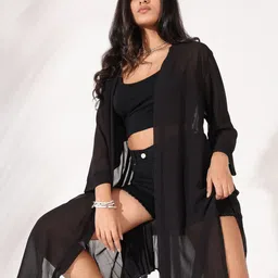 SHOWOFF Women Longline Shrug-image-25