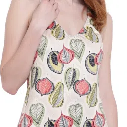 Floral Print Women Monokini Multicolor Swimsuit-image-6