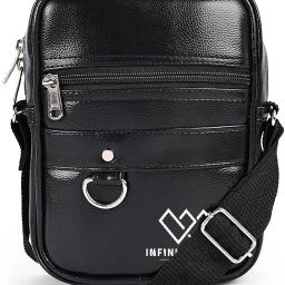 Black Men & Women Sling Bag Stylish Small Sling Cross Body Messenger Travel Bag for Daily Use-image-8