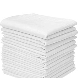 riseabove white cotton handkerchief (pack of 12) ["White"] Handkerchief-image-34