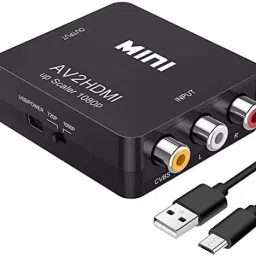 microware TV-out Cable MINI AV/RCA to HDMI Converter, up Scaler 1080P HD Video Converter-27