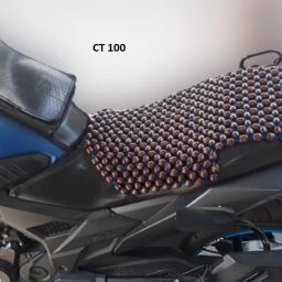 BLC Wooden Beads Bike seat Cover -Full Seat for all Bike & Long Drive Single Bike Seat Cover For Bajaj CT 100-image-64