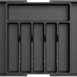 Cutlery Kitchen Rack Drawer Organizer, Expandable Utensil Tray for Kitchen Plastic-64