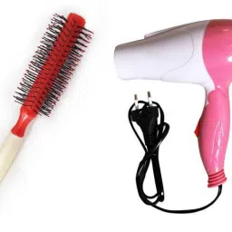 behtreen Super Strong 1000w Foldable Hair Dryer and Hair Comb Brush Personal Care Appliance Combo-image-30