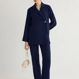 Trendyol Shawl Neck Top With Trousers Co-Ords-picture-22