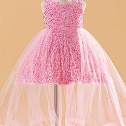 LULU & SKY Girls Fit & Flare Sequined Dress-picture-24
